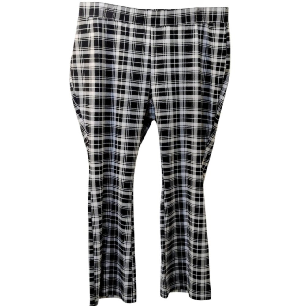 Iman: 2pc Black and White Plaid Pantsuit, Size 2X - Picture 11 of 15